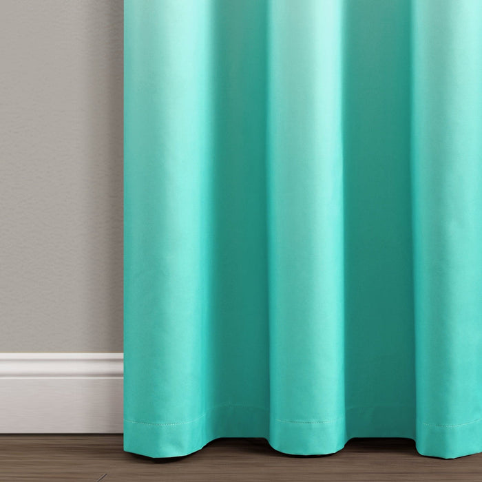 LushDecor Mia Ombre Insulated Grommet Blackout Curtain Panel Set