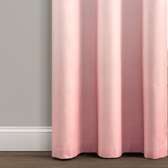 LushDecor Mia Ombre Insulated Grommet Blackout Curtain Panel Set