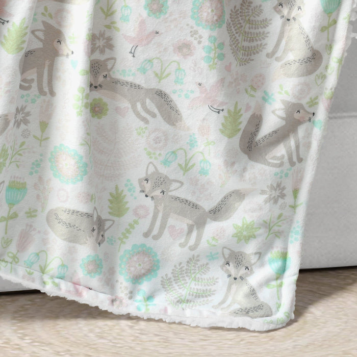 LushDecor Pixie Fox Sherpa Baby Blanket