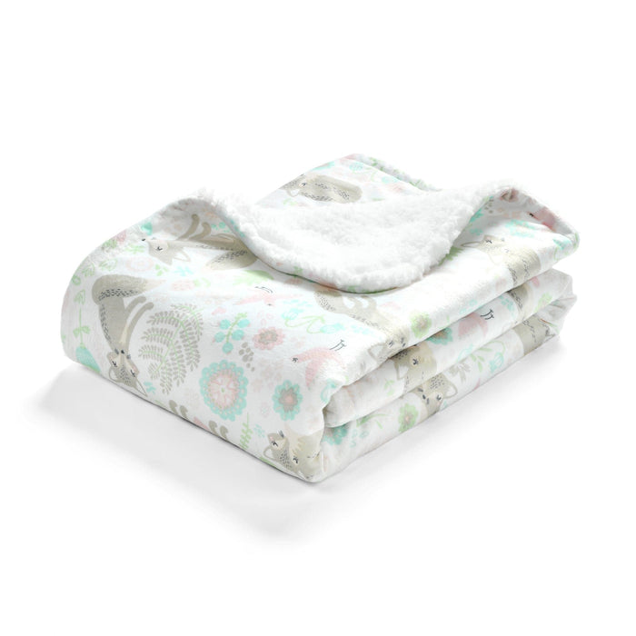 LushDecor Pixie Fox Sherpa Baby Blanket