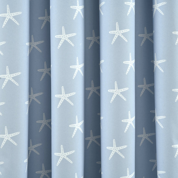 LushDecor Seaside Starfish Blackout Window Curtain Panel