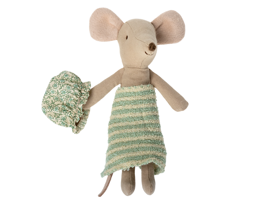 Maileg Wellness Mouse, Big Sister - Mint