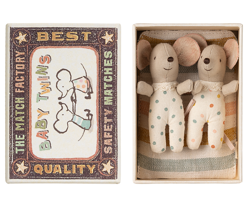 Maileg Twins, Baby mice in matchbox