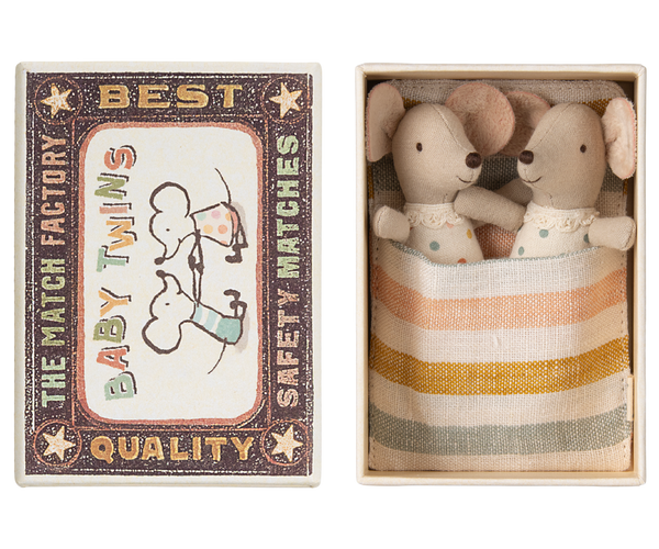 Maileg Twins, Baby mice in matchbox