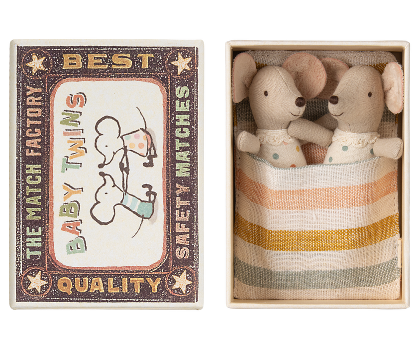 Maileg Twins, Baby mice in matchbox