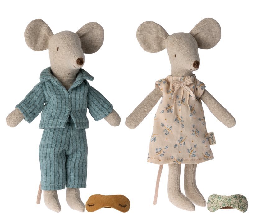 Maileg Mum & Dad Mice in Cigar Box