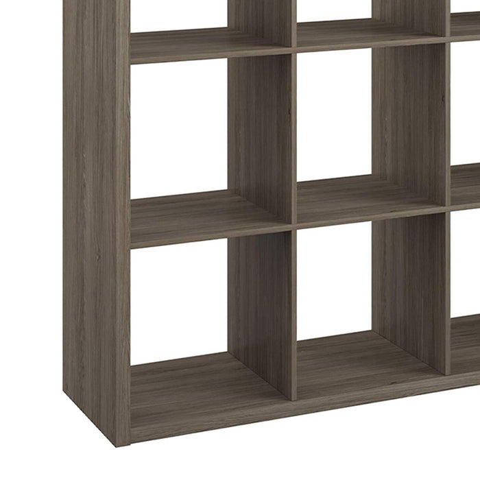 ClosetMaid Decorative Bookcase Open Back 9-Cube Storage Organizer, Graphite Gray