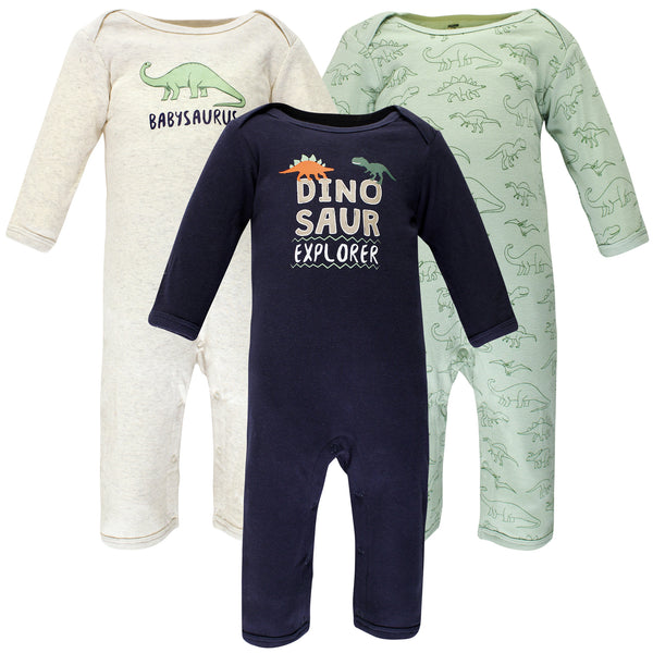 Hudson Baby Infant Boy Cotton Coveralls, Dinosaur Explorer