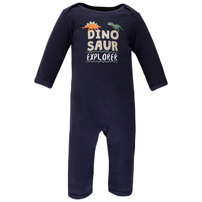 Hudson Baby Infant Boy Cotton Coveralls, Dinosaur Explorer