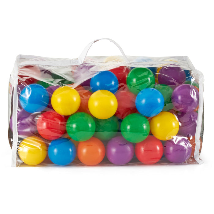 Intex Plastic Multi-Colored Balls for Bounce Houses (100 Large & 100 Small)