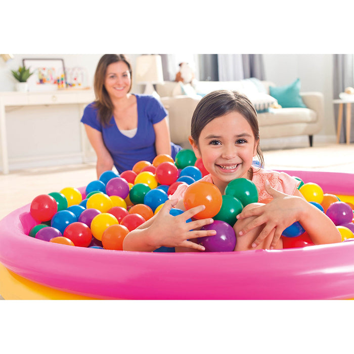 Intex Plastic Multi-Colored Balls for Bounce Houses (100 Large & 100 Small)