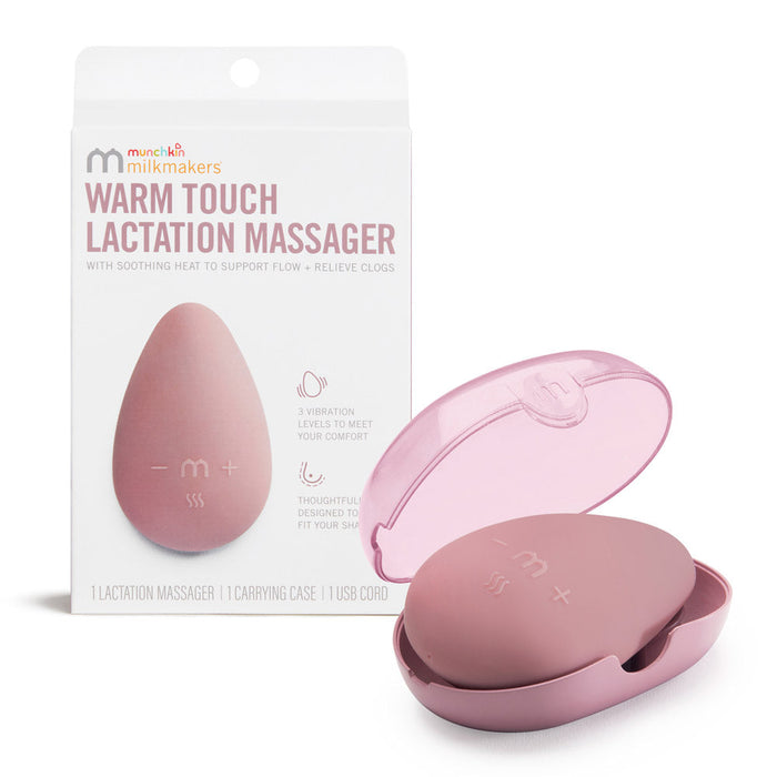 Munchkin Milkmakers Warm Touch Heat and Vibration Lactation Massager for Breastfeeding Moms