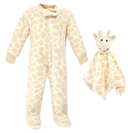 Hudson Baby Infant Boy Flannel Plush Sleep and Play and Security Toy, Giraffe
