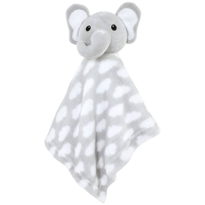 Hudson Baby Flannel Plush Sleep and Play and Security Toy, Elephant Cloud