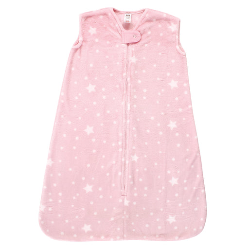Hudson Baby Infant Girl Plush Sleeping Bag, Sack, Blanket, Sleeveless Night Sky