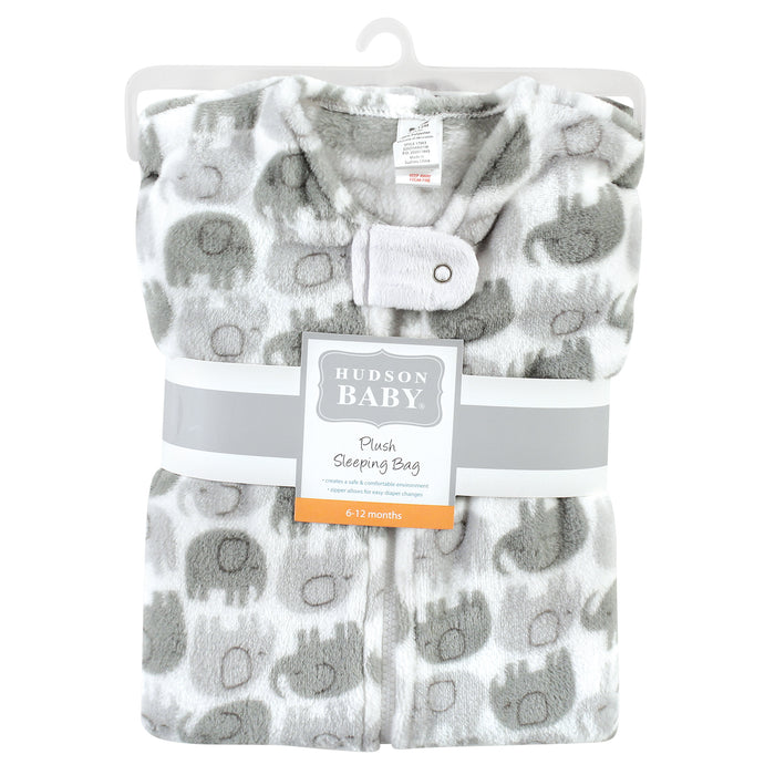 Hudson Baby Plush Sleeveless Sleeping Bag, Sack, Blanket, Elephants