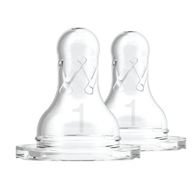 Dr. Brown's Natural-Flow Silicone Nipples (2 pack)