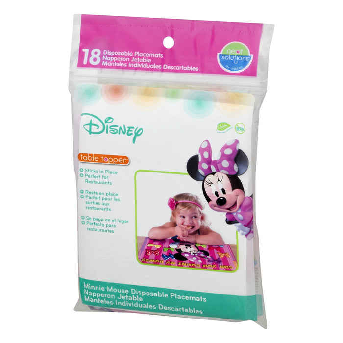 Disney Minnie Mouse Clubhouse Table Topper Disposable Stick-On Placemats