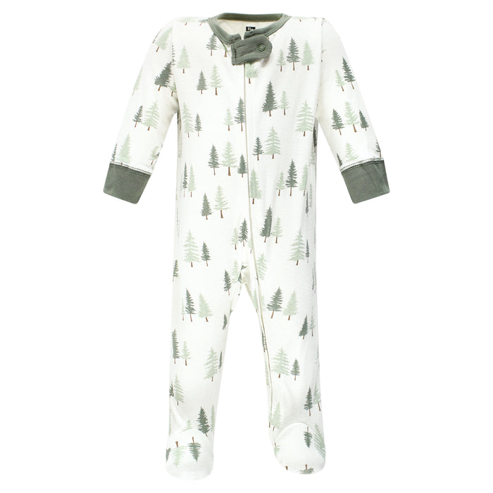 Hudson Baby Infant Boy Cotton Sleep and Play, Forest Animals