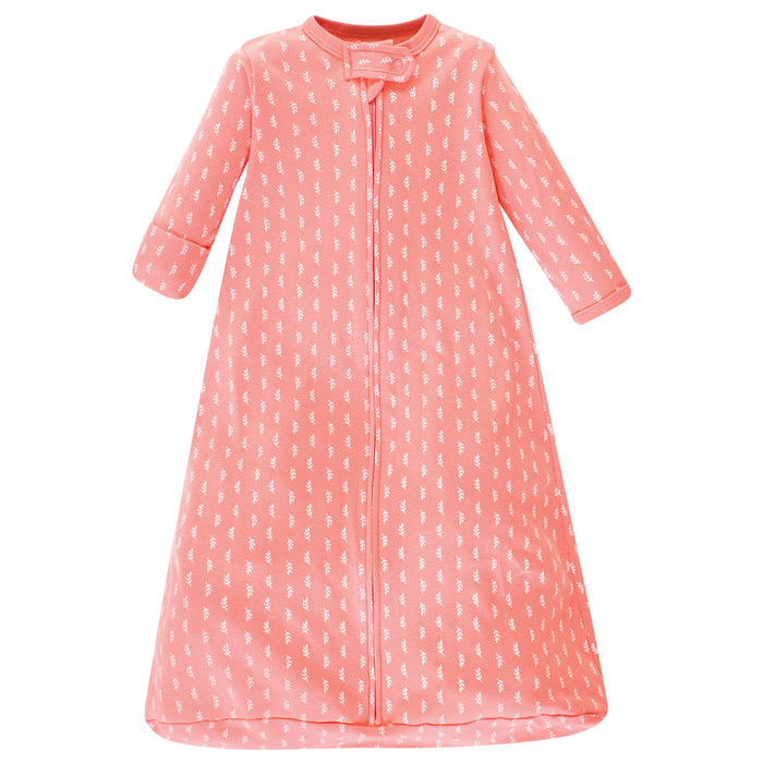 Hudson Baby Infant Girl Cotton Long-Sleeve Wearable Blanket, Woodland Fox
