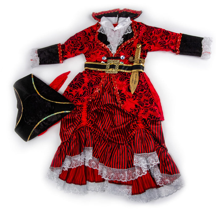 Teetot Red Pirate Princess Costume