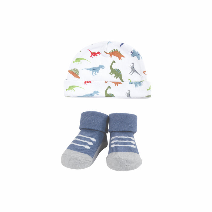 Hudson Baby Infant Boy Layette Boxed Giftset, Dino, 0-6 Months