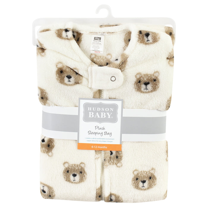 Hudson Baby Gender Neutral Baby Plush Sleeveless Sleeping Bag, Sack, Blanket, Bear