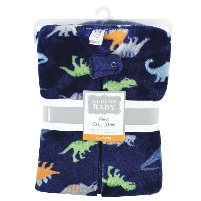 Hudson Baby Infant Boy Plush Wearable Blanket, Dinosaurs