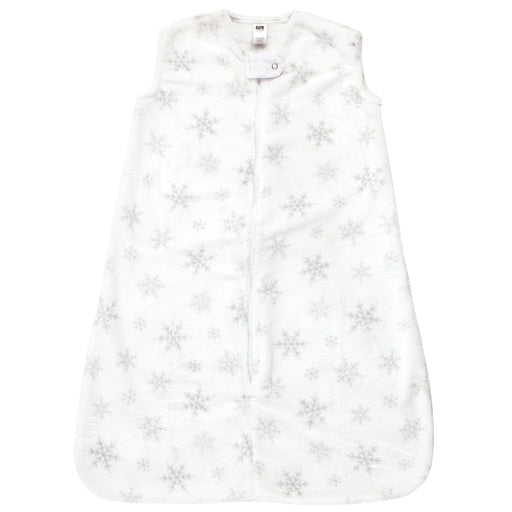 Hudson Baby Infant Girl Plush Sleeping Bag, Sack, Blanket, Sleeveless Snowflakes