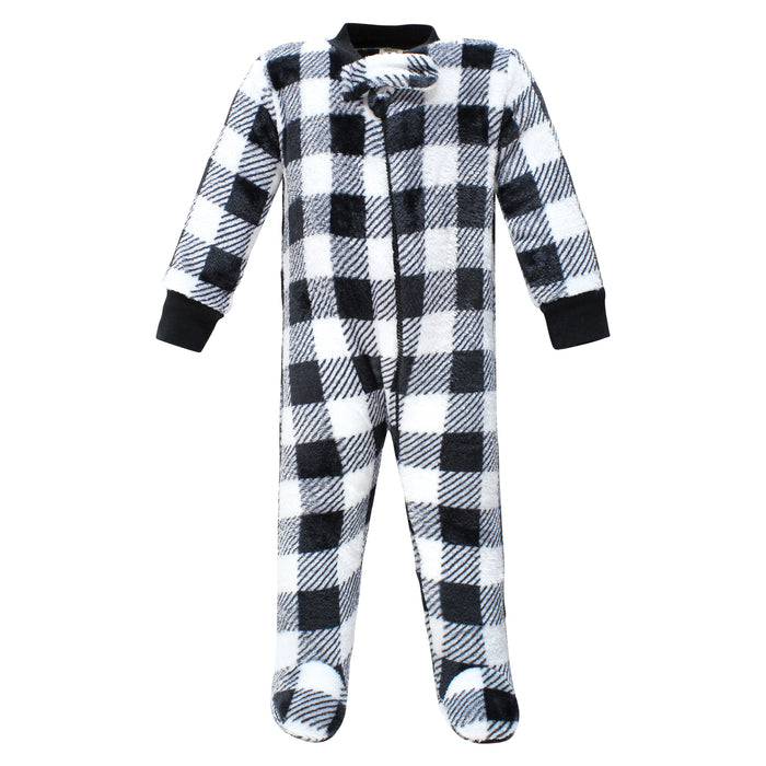 Hudson Baby Infant Boy Plush Sleep and Play, Winter Bear