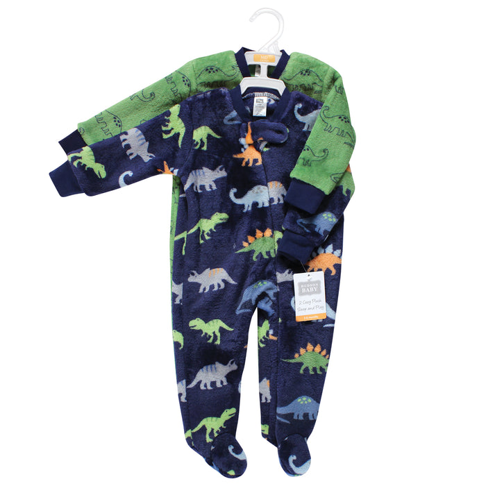 Hudson Baby Infant Boy Plush Sleep and Play, Dinosaurs