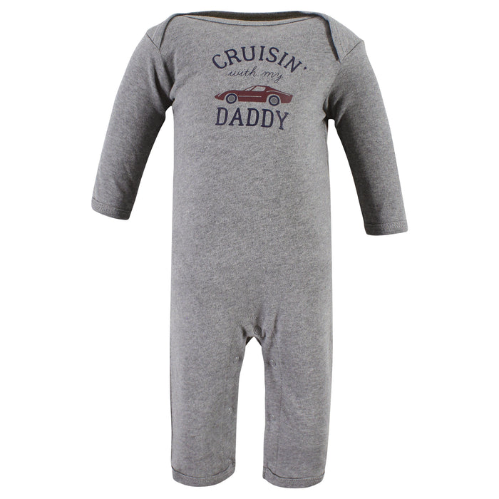 Hudson Baby Infant Boys Cotton Coveralls, Cars