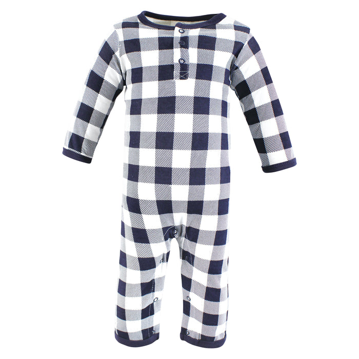Hudson Baby Infant Boys Cotton Coveralls, Apple Orchard, 3-Pack