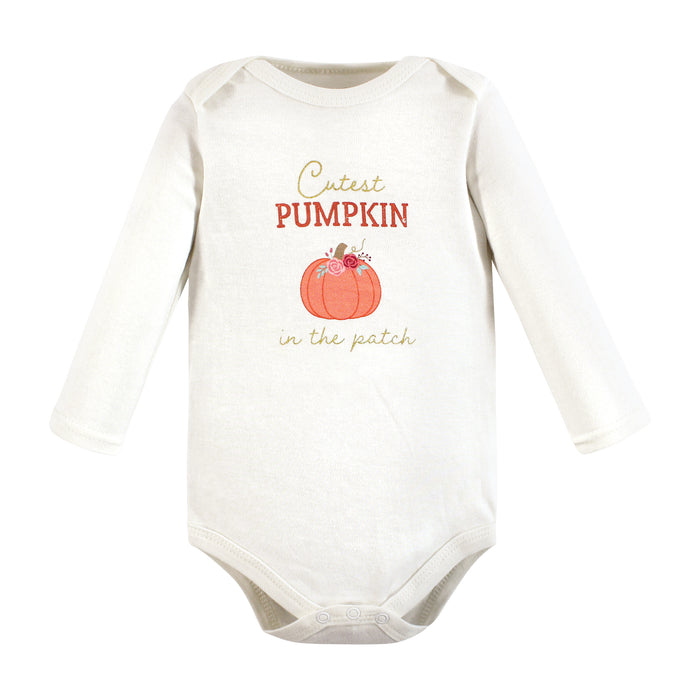 Hudson Baby Infant Girl Cotton Layette Set, Hello Pumpkin