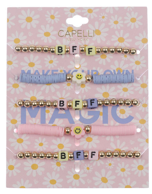 Capelli of New York 5PC Mixed BFF Bracelets