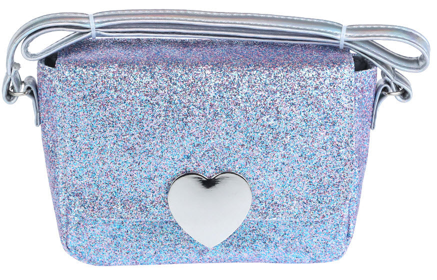 Capelli of New York Mini Multi Glitter Shoulder Bag