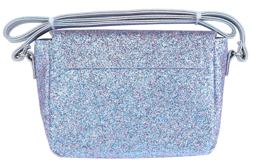 Capelli of New York Mini Multi Glitter Shoulder Bag