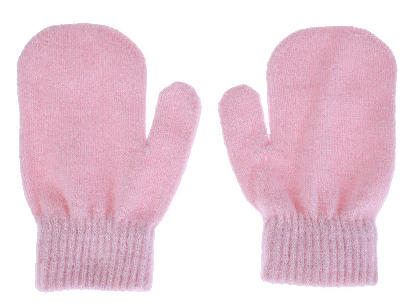 Capelli of New York 3 Piece Magic Mittens Set in Pink Combo