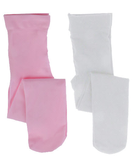 Capelli of New York 2 Pack Tights in Pink/White