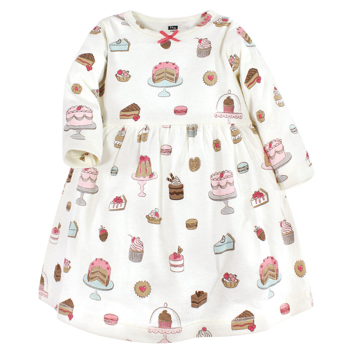 Hudson Baby Girl Cotton Dresses, Sweet Bakery 2-Pack