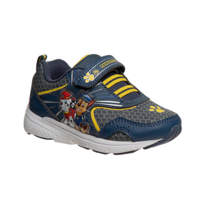 Nickelodeon Paw Patrol Boys Sneakers with Two Red Lights Navy/Grey