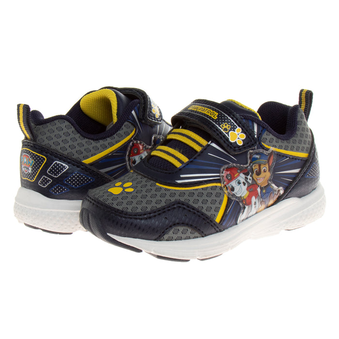 Nickelodeon Paw Patrol Boys Sneakers with Two Red Lights Navy/Grey