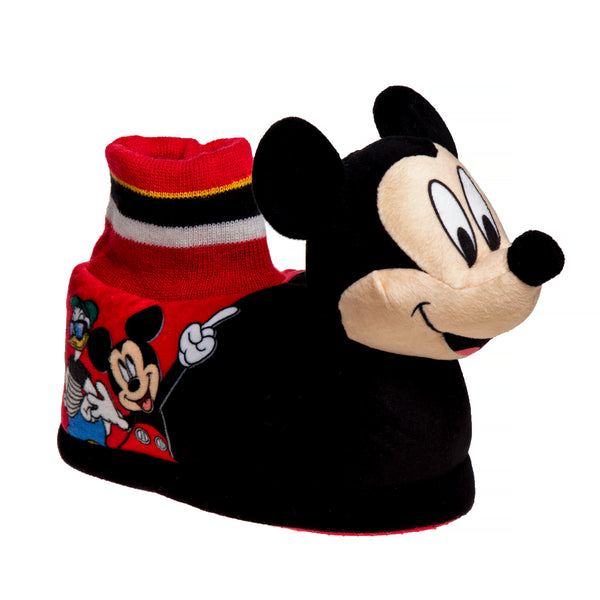 Disney Mickey Mouse Boys Slippers Black/Red