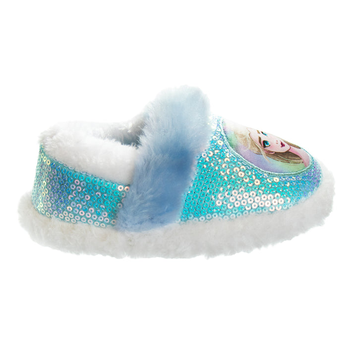Josmo Disney Frozen Toddler Girls Slippers Blue/White