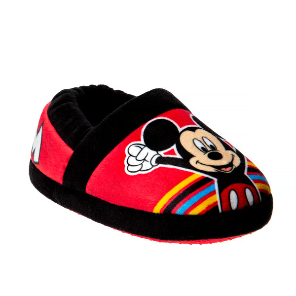 Disney Mickey Mouse Slip On Slippers Red/Black