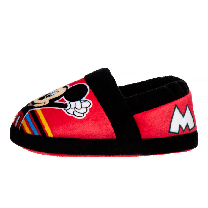 Disney Mickey Mouse Slip On Slippers Red/Black