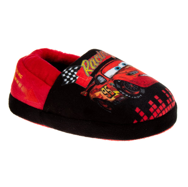 Disney Pixar Dual Sizes Toddler Cars Slippers Red/Black