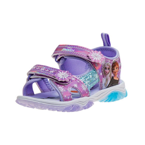 Disney Frozen Girls Open Toe Sport Sandals (Toddler/Little Kids) Lilac Blue