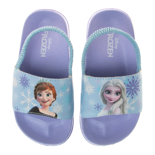 Disney Frozen II Girls Flip Flops with Back Strap Lilac