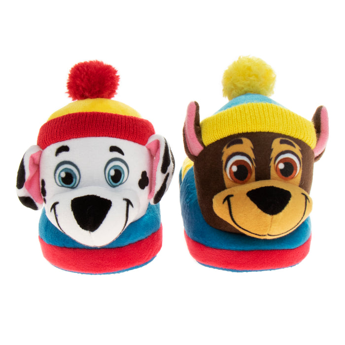 Nickelodeon Paw Patrol Marshall and Chase Boys Slippers